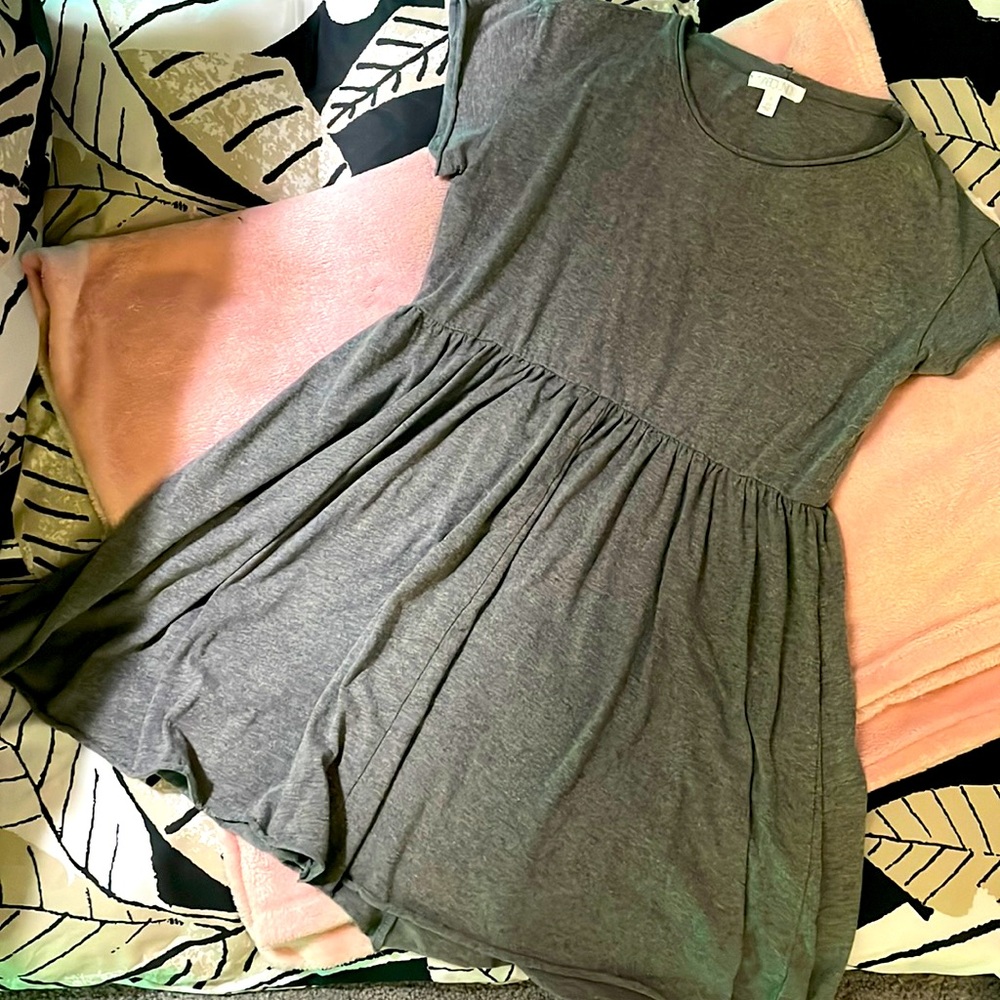 Cute grey babydoll dress